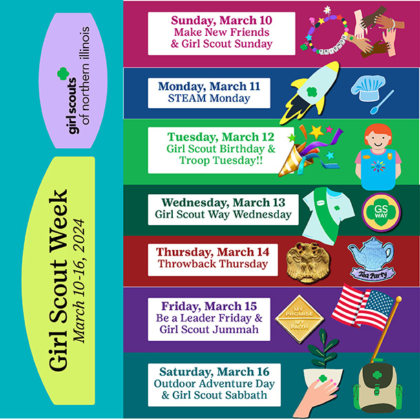 Girl Scout Week Schedule