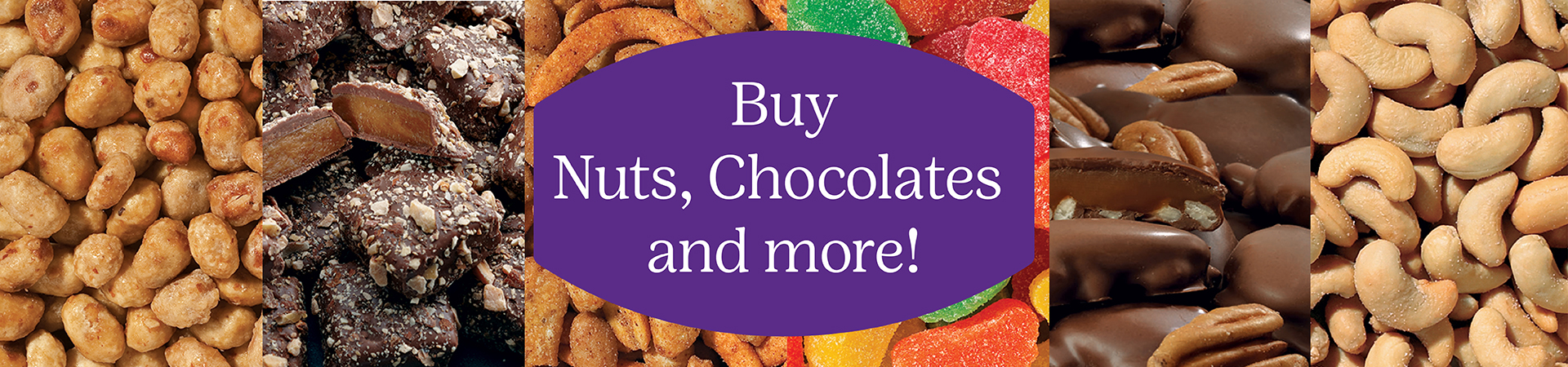  buy nuts, chocolate & magazines graphic 